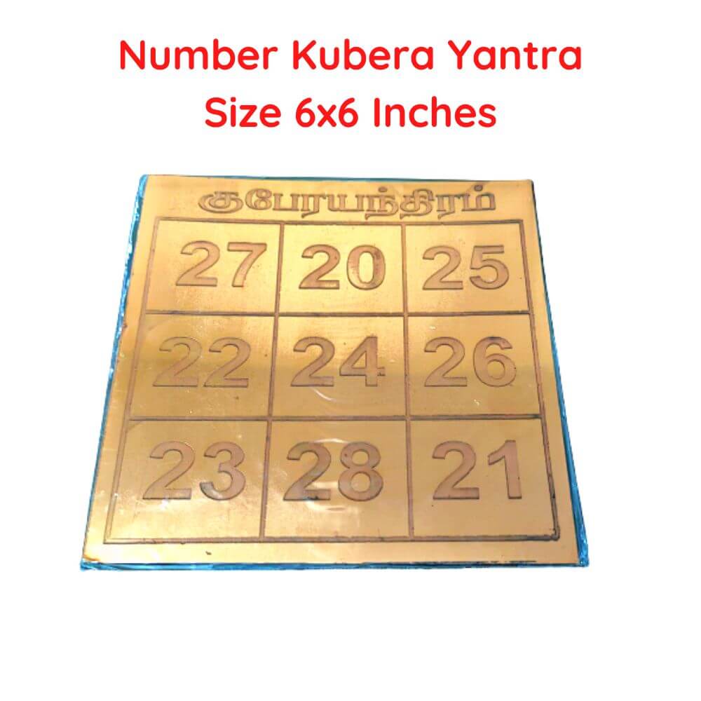 Number Kuber Yantra 6x6