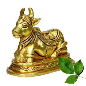 Brass Nandi Idol For Puja