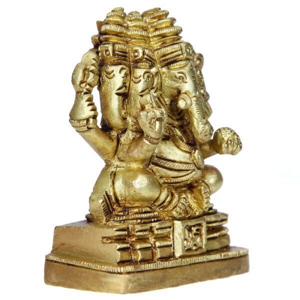 Panchmukhi Ganesha Brass Idol