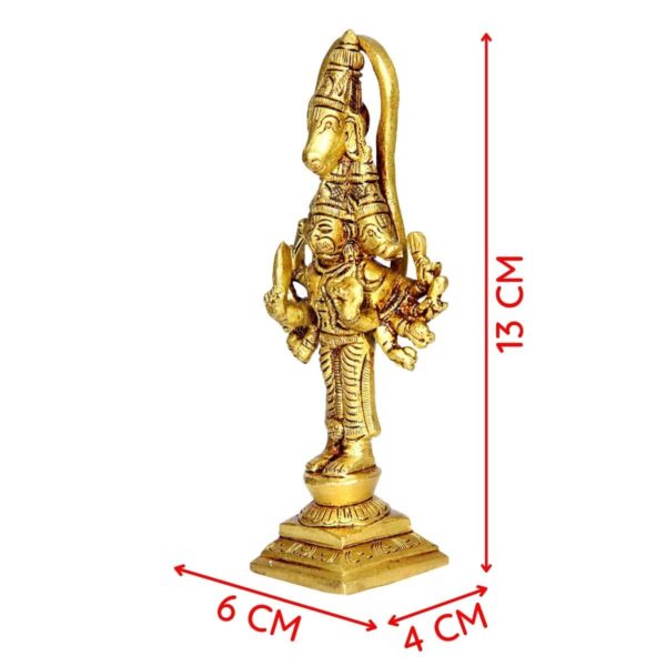 Brass Panchmukhi Hanuman Standing