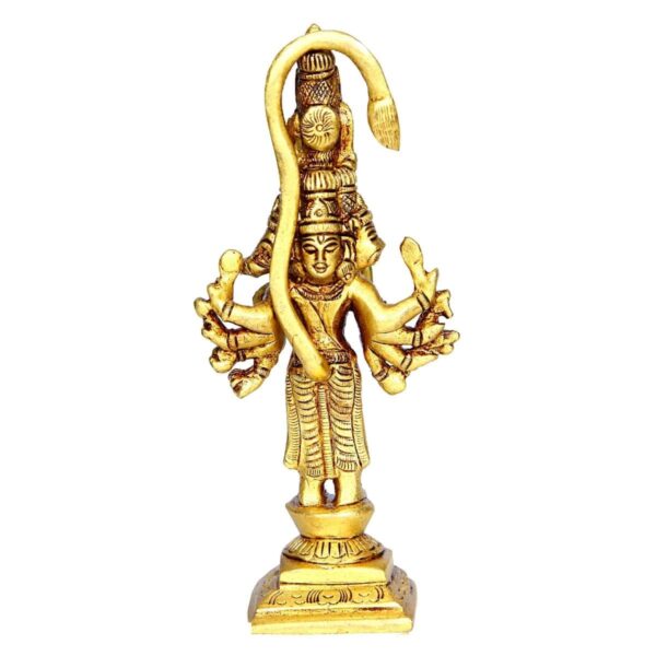 Panchmukha Hanuman Brass Murti Standing
