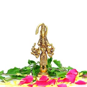 Panchmukhi Hanuman Brass Statue Standing