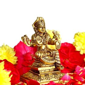 Bala Tripura Sundari Brass Idol Square Base