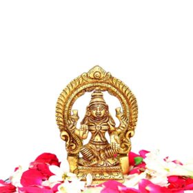 Laxmi Devi Brass Idol With Arch