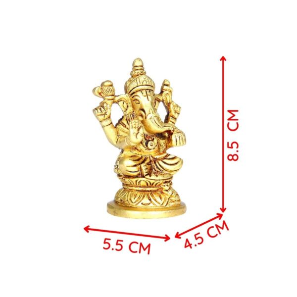 Small Ganapati Brass Idol