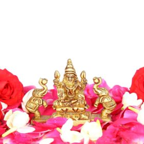 Gajalakshmi Idol With Elephant Brass