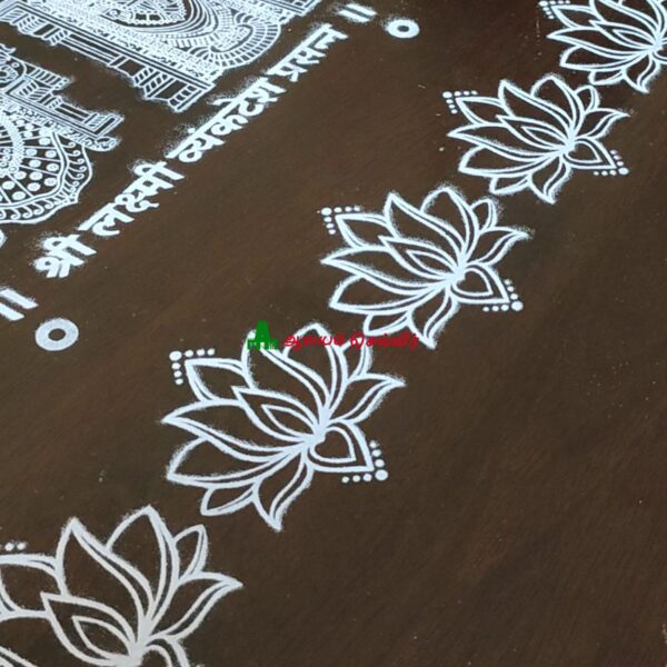 Lotus Border Rangoli Stencils 17 Inches