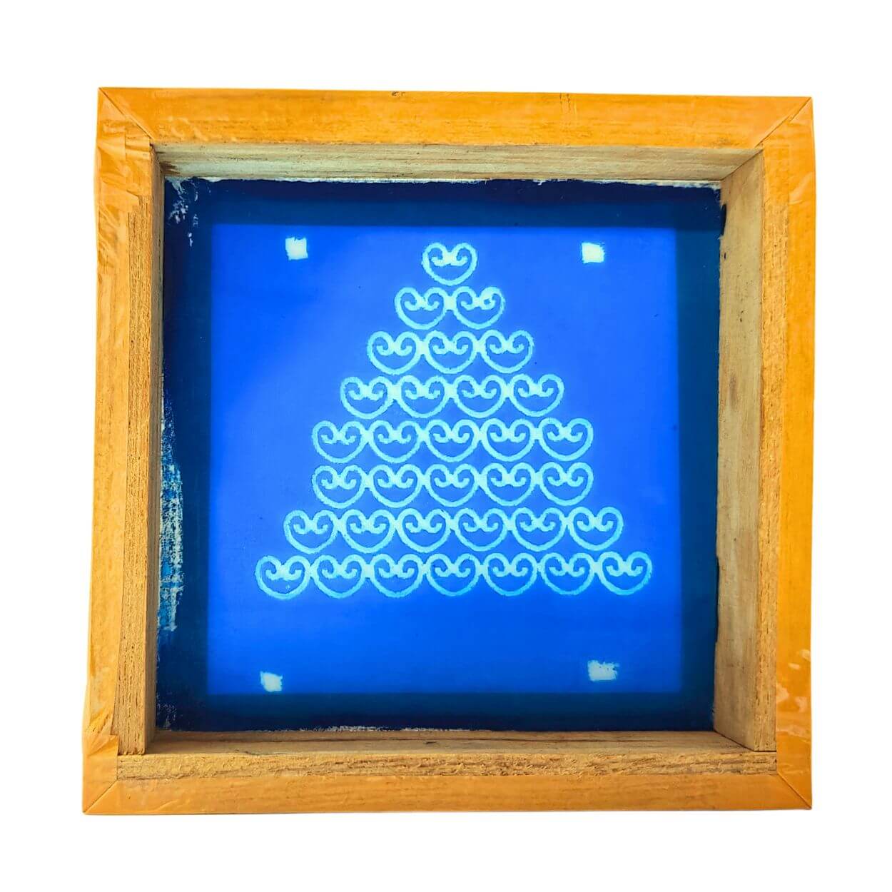 Gopadam Rangoli Stencil Wooden 5x5 Inches - Image 5