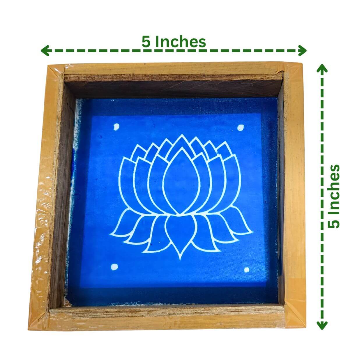 Lotus Flower Kolam Rangoli Stencil Size
