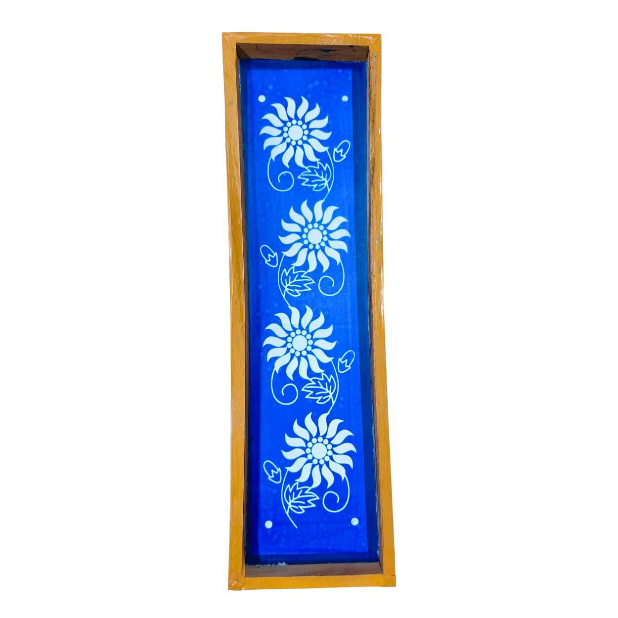 Sun Flower Border Rangoli Stencil Wooden