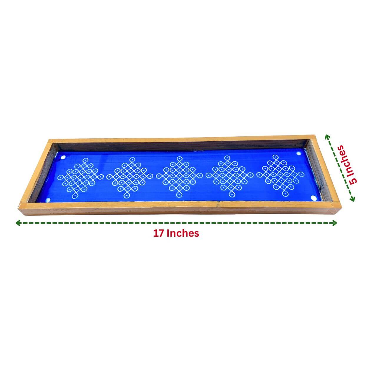 Kambi Kolam Model 3 Border Instant Rangoli Stencil 17 Inches