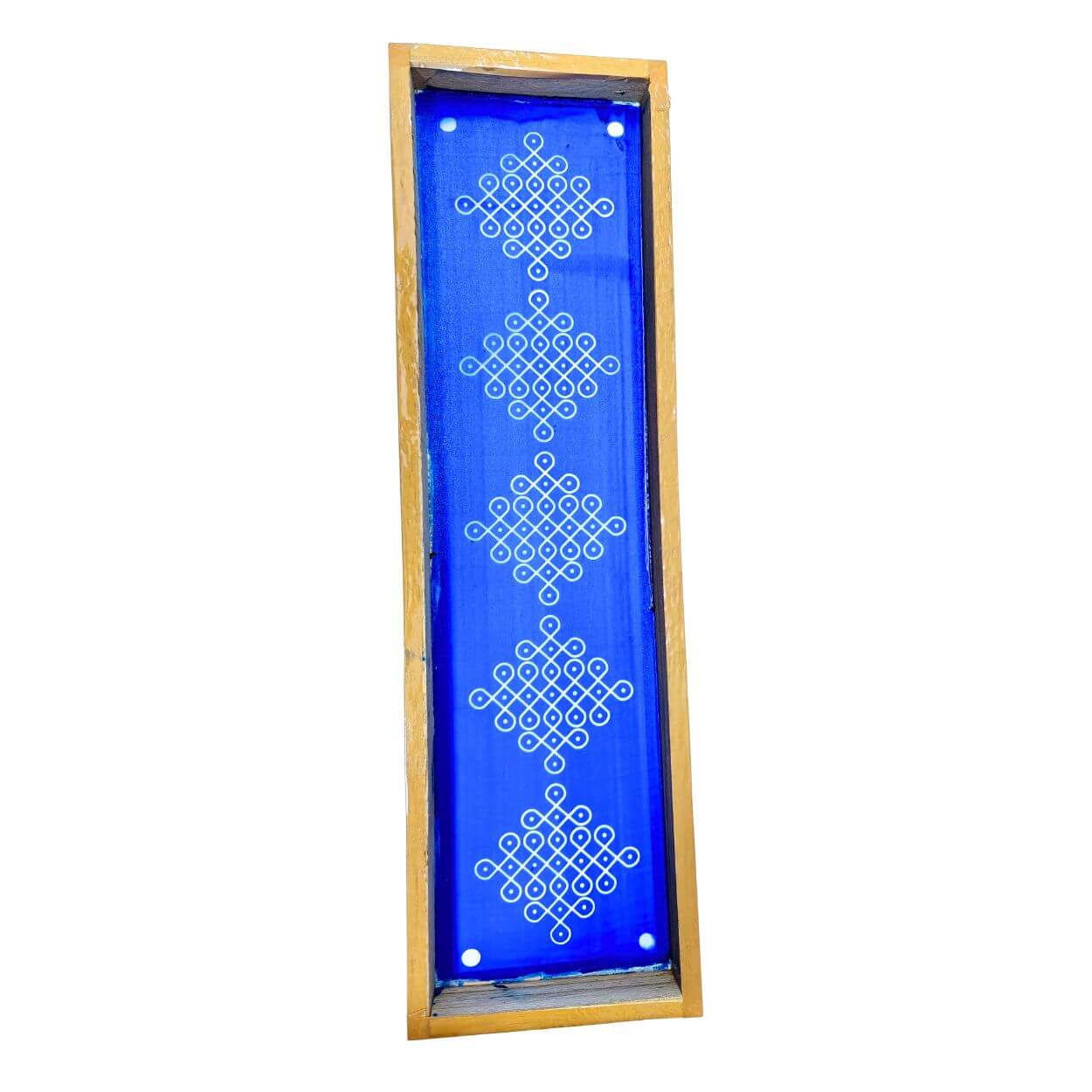 Kambi Kolam Model 3 Border Rangoli Stencil Wooden