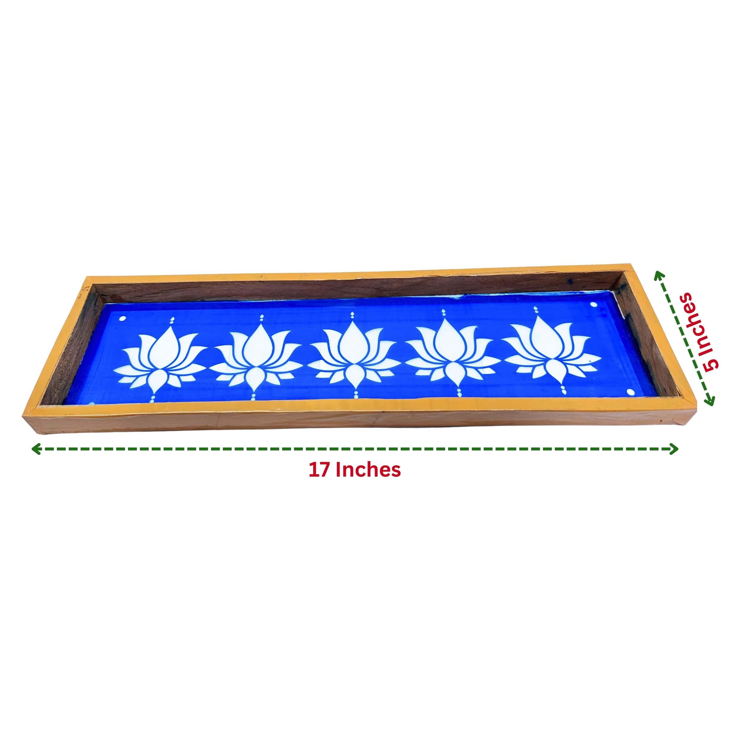 Lotus Border Model 2 Instant Rangoli Stencil 17 Inches