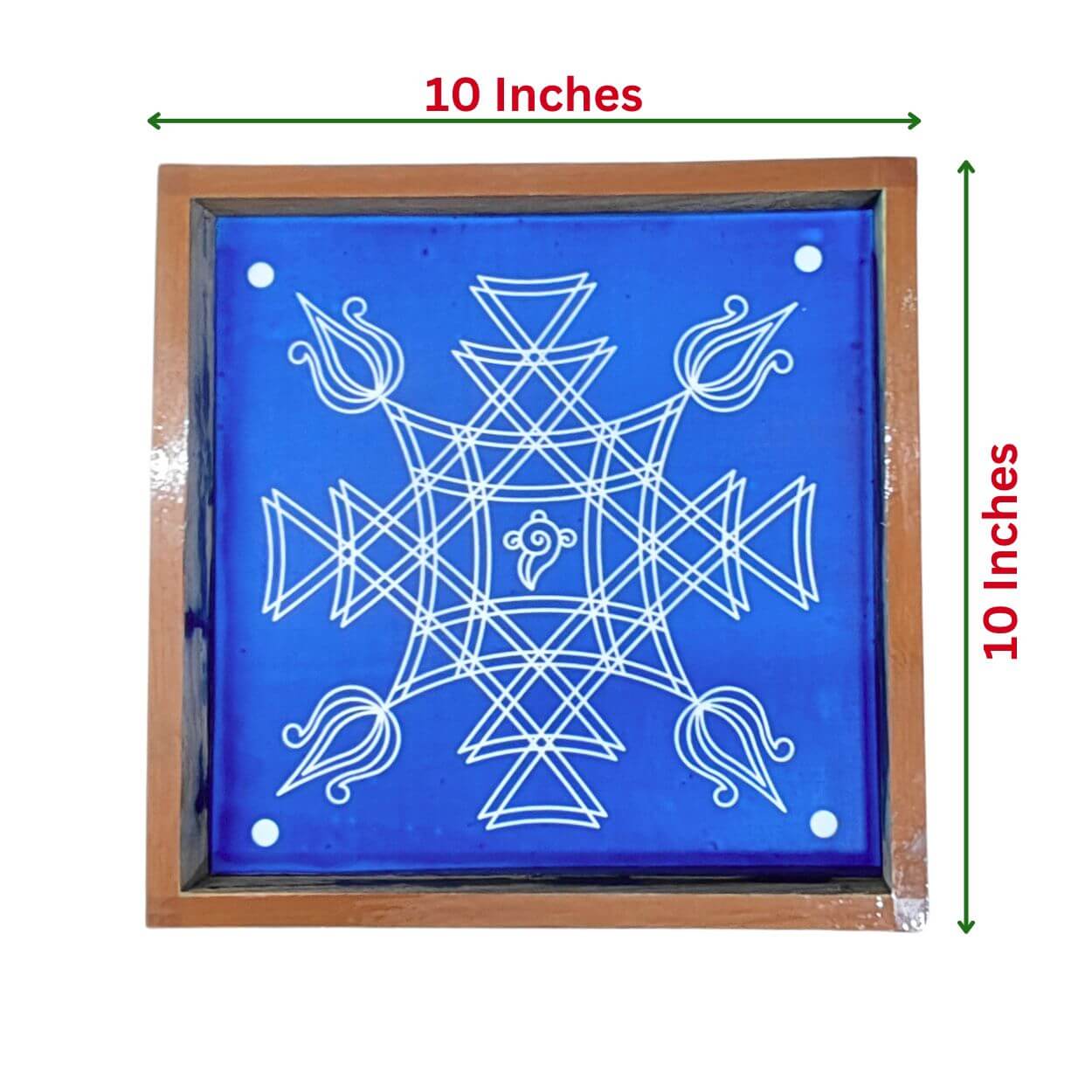 Iyengar Padi Kolam Wooden Rangoli Stencils Design 1