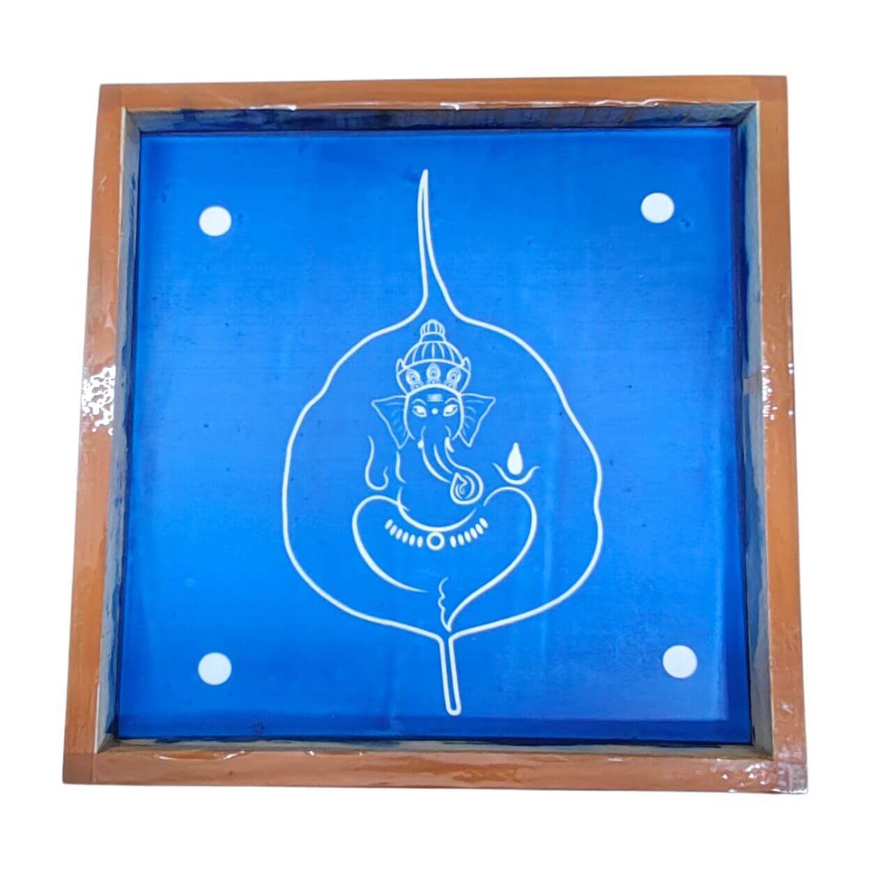 Leaf Ganesh Rangoli Stencils