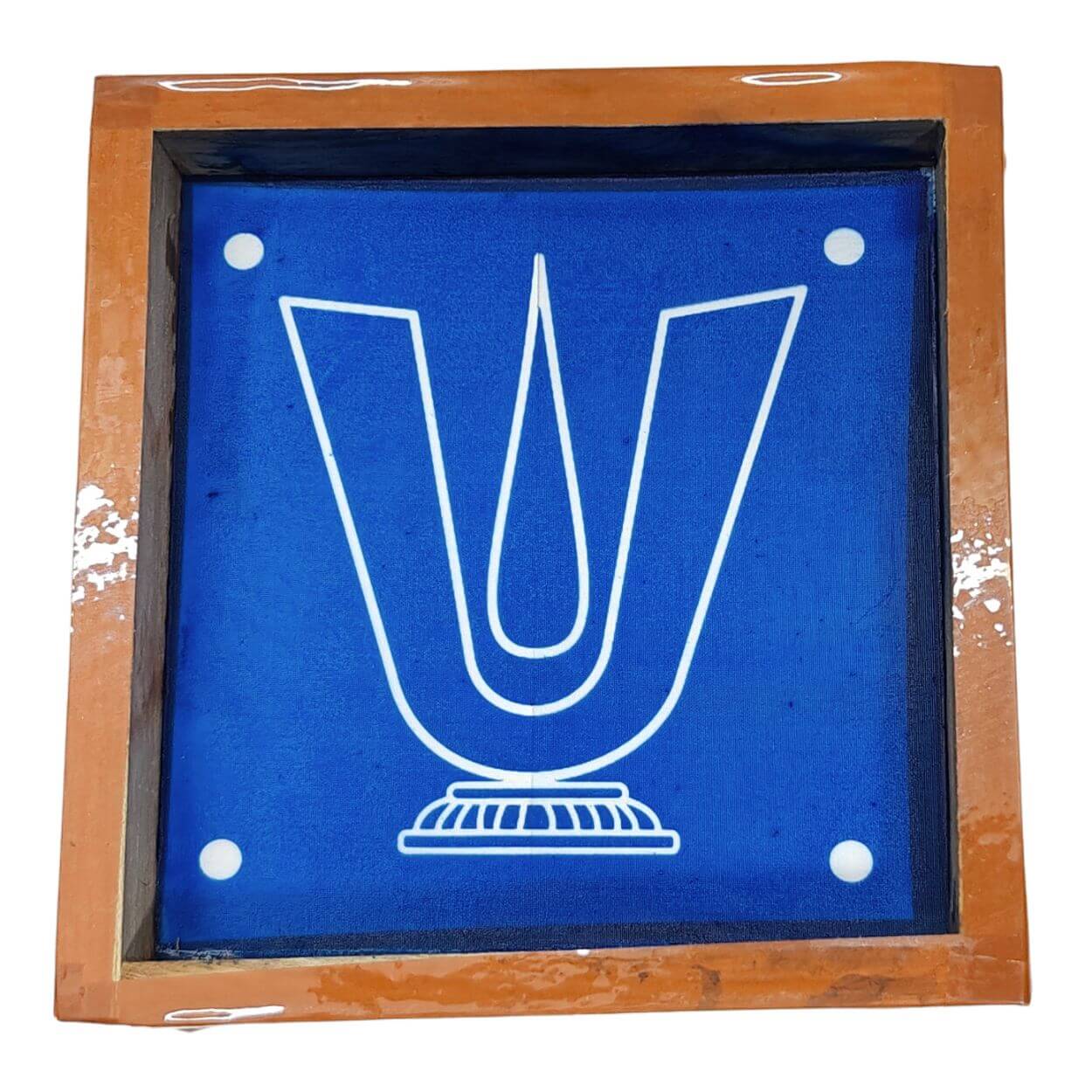 Vadakalai Namah Kolam Rangoli Stencil Wooden