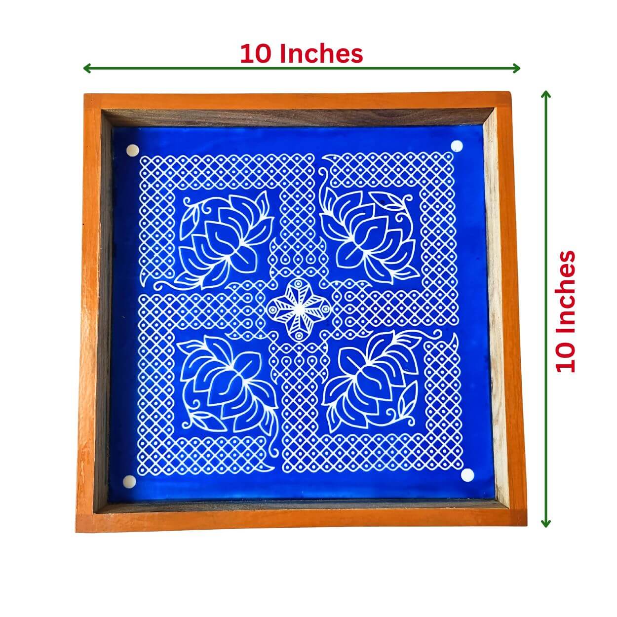 Sikku Kolam With Lotus DS1 Stencil Kolam