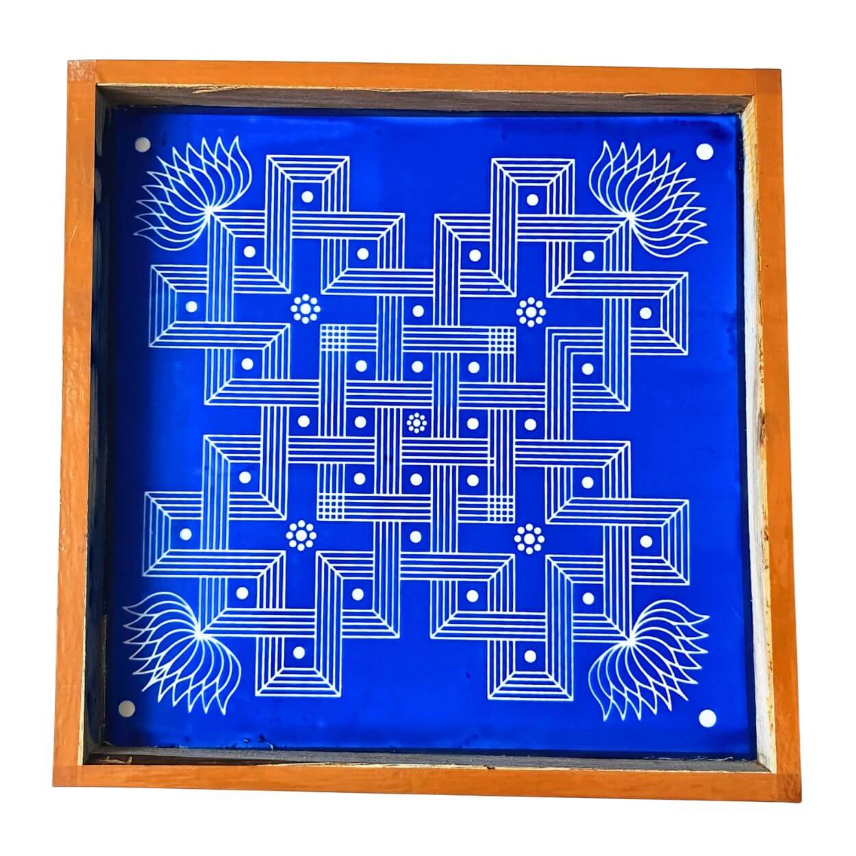 Sqaure Padi Kolam Instant Rangoli Stencil
