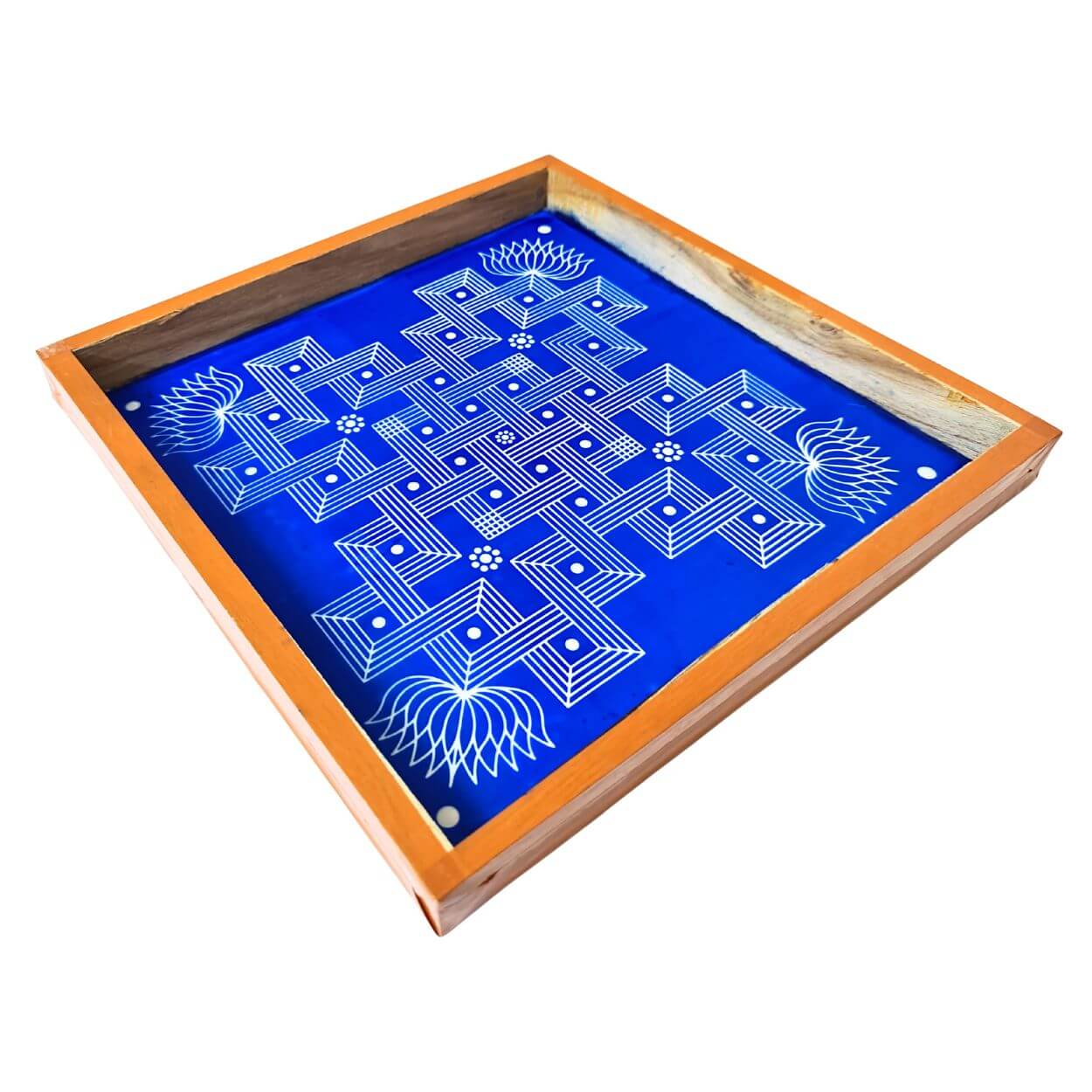 Sqaure Padi Kolam Rangoli Wooden Stencils