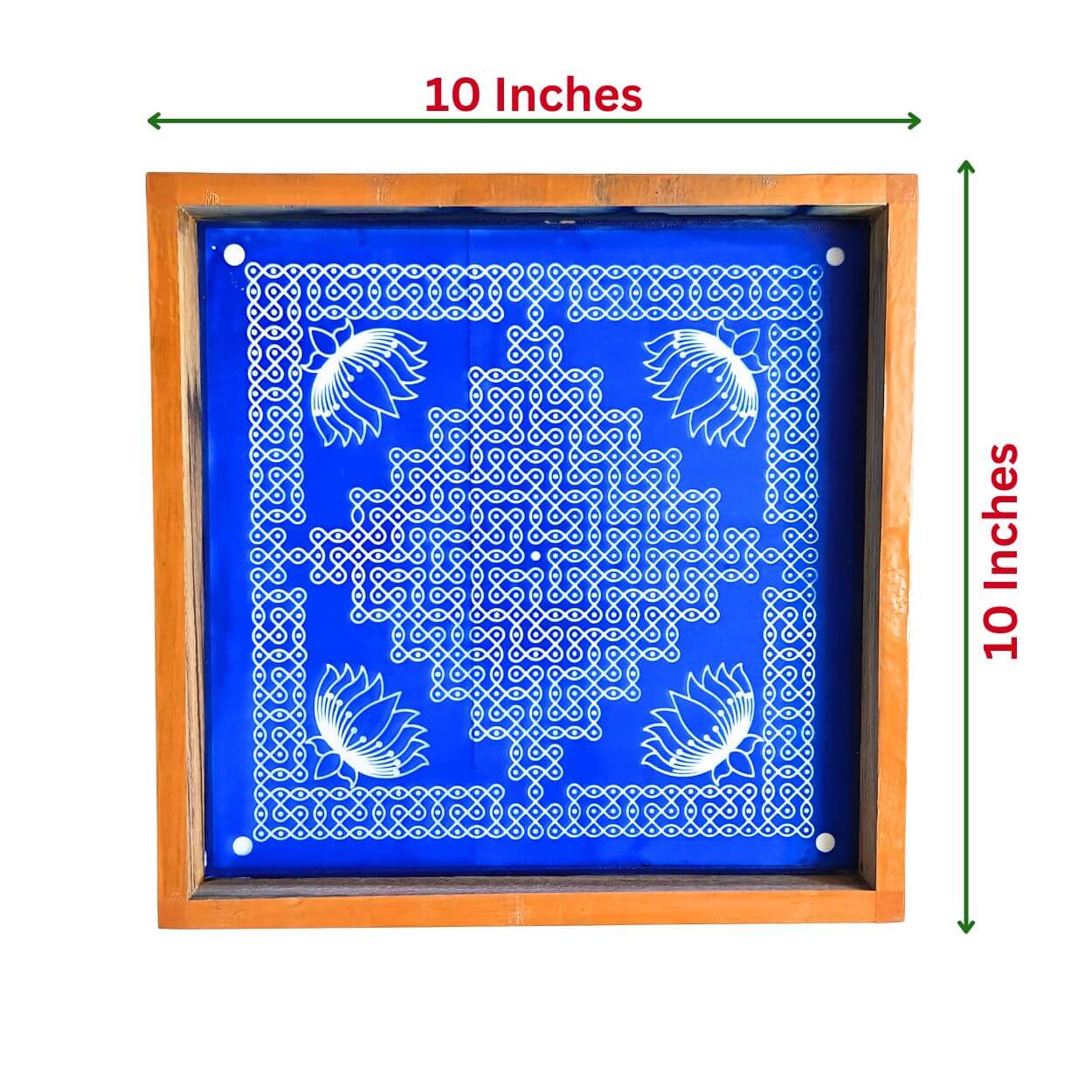 Sikku Kolam With Lotus Design 2 Rangoli Stencil Kolam