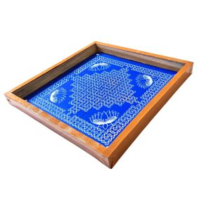 Sikku Kolam With Lotus Rangoli Stencil Design 2
