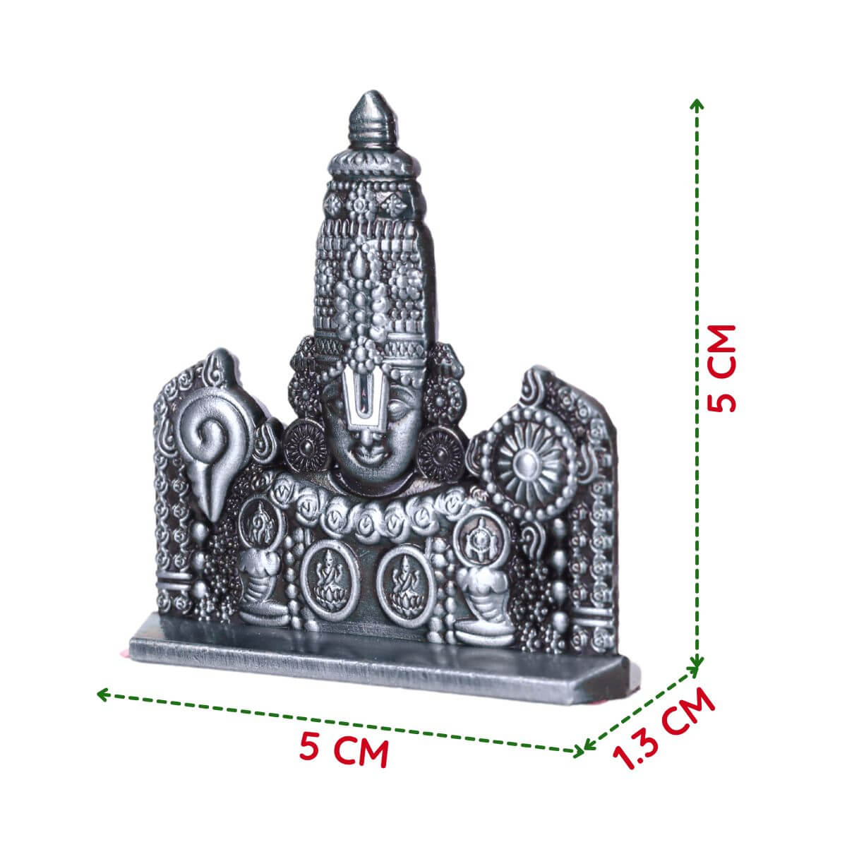 Tirupati Balaji Idol for Car Dashboard (Model 4) - Image 2