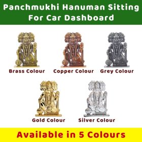 Panchmukhi Hanuman Sitting Idol For Car Dashboard