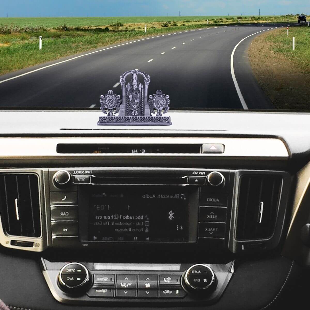 Venkateshwara Swamy Idol For Car Dashboard Silver