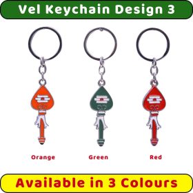 Lord Murugan Vel Keychain D3 All Variant AS