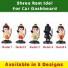 Shree Ram Idol For Car Dashboard Yellow With Orange All 5 Variant AS