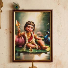 Lord Murugan Photo Frame Style 3