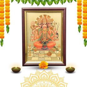 Panchmukhi Anjaneya Swamy Sitting Photo