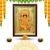 Raghavendra Swamy Gold Foil Photo Frame