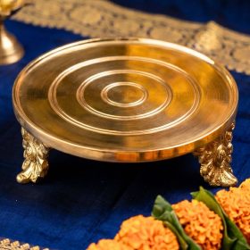 Round Pooja Kamatchi Diya Stool D1,5In