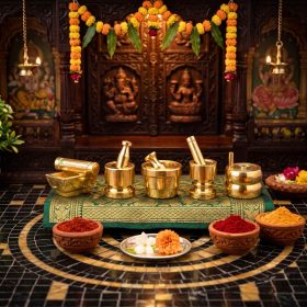 Brass Gowri pooja set